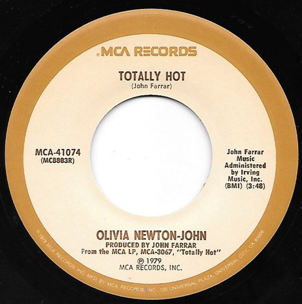 Olivia Newton-John : Totally Hot (7", Single, Pin)
