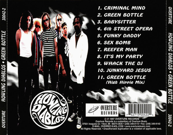 Howling Diablos : Green Bottle (CD, Album)