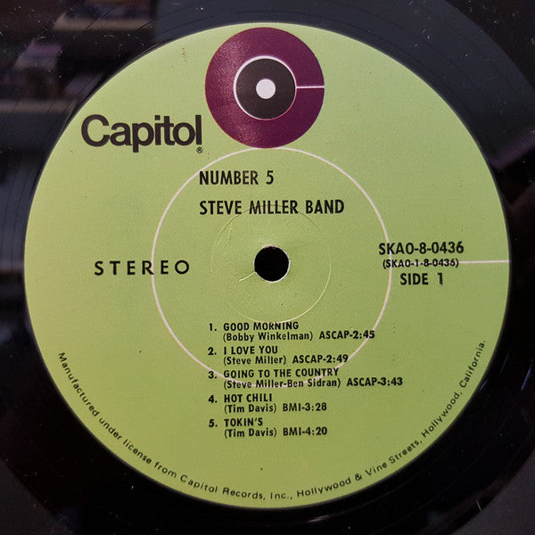 Steve Miller Band : Number 5 (LP, Album, Club)