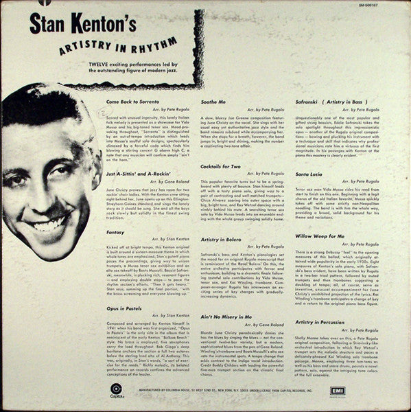 Stan Kenton : Artistry In Rhythm (LP, Album, RE)