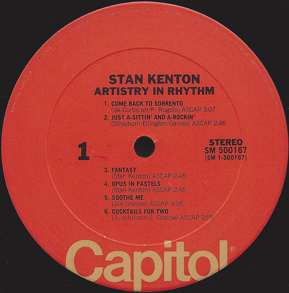 Stan Kenton : Artistry In Rhythm (LP, Album, RE)