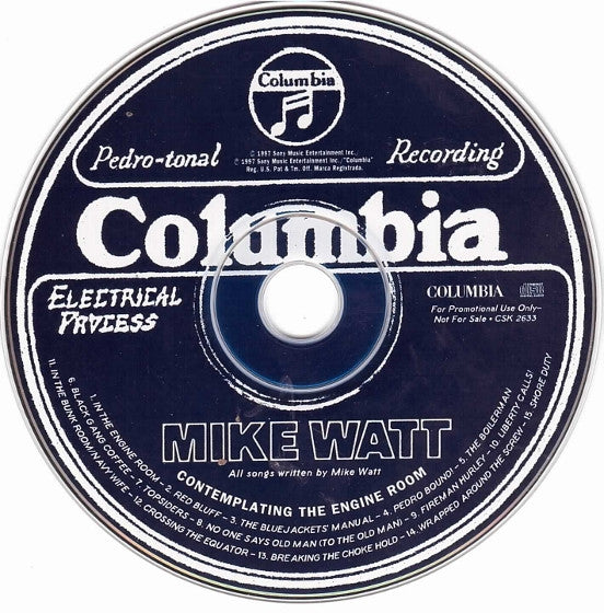 Mike Watt : Contemplating The Engine Room (CD, Album, Promo, Car)