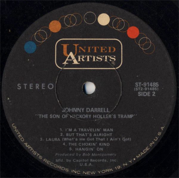 Johnny Darrell : The Son Of Hickory Holler's Tramp (LP, Album, Club, Jac)