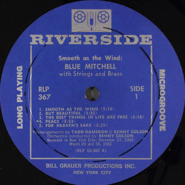 The Blue Mitchell Orchestra : Smooth As The Wind (LP, Album, Mono)