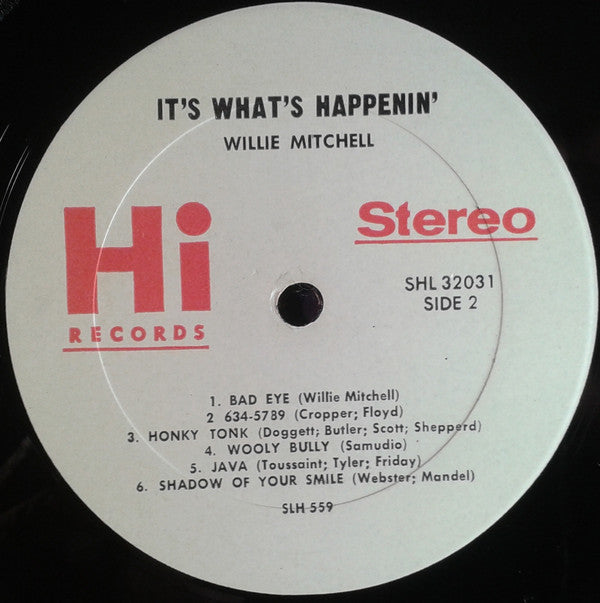 Willie Mitchell : It's What's Happenin' (LP, Album)
