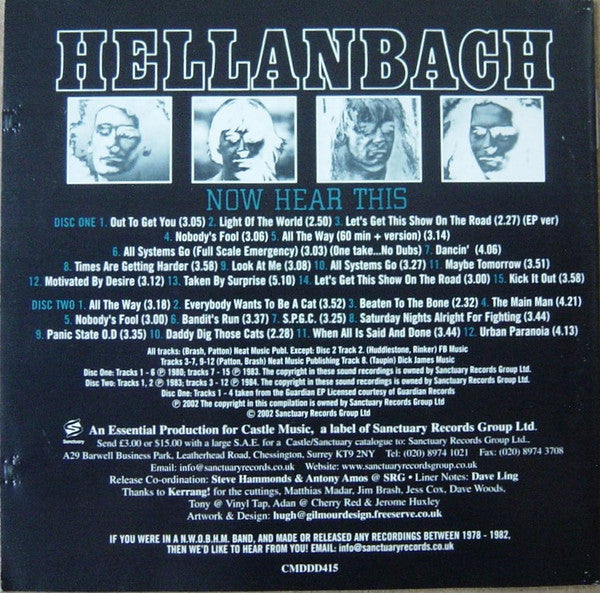 Hellanbach : The Big H: The Hellanbach Anthology (2xCD, Comp)