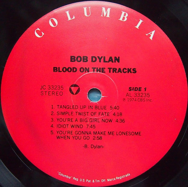 Bob Dylan : Blood On The Tracks (LP, Album, Ltd, RE, 180)