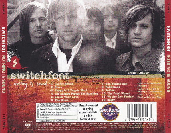 Switchfoot : Nothing Is Sound (CD, Album, Copy Prot.)