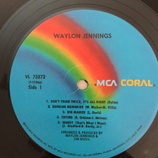 Waylon Jennings : Waylon Jennings (LP, Album, RP)