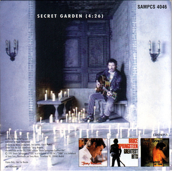 Bruce Springsteen : Secret Garden (CD, Single, Promo, Car)