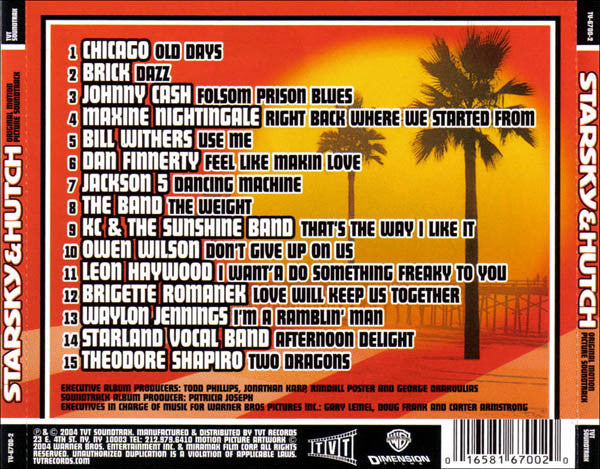 Various : Starsky & Hutch (Original Motion Picture Soundtrack) (CD, Album, Comp)