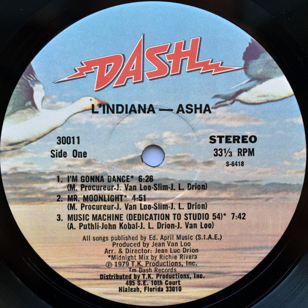 Asha Puthli : L'Indiana (LP, Album, Rai)