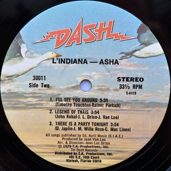 Asha Puthli : L'Indiana (LP, Album, Rai)