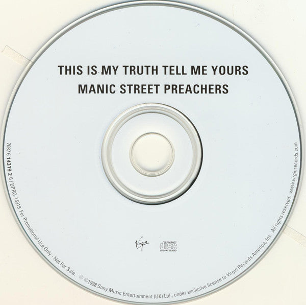 Manic Street Preachers : This Is My Truth Tell Me Yours (CD, Album, Promo)