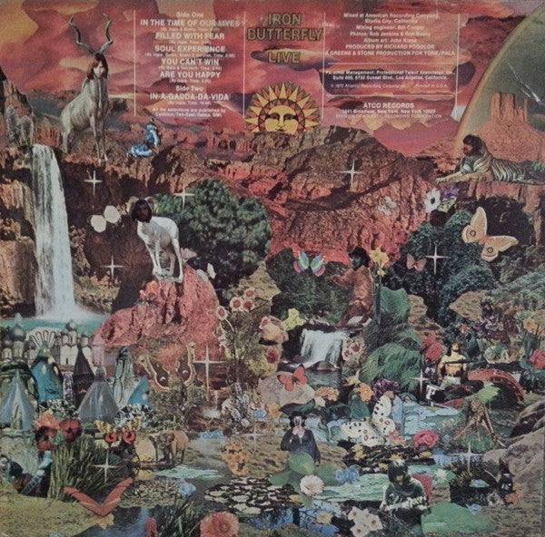 Iron Butterfly : Live (LP, Album, Mon)