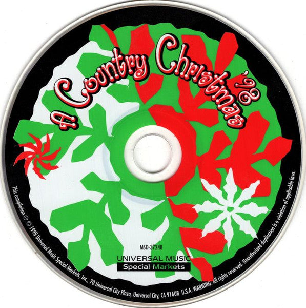 Various : A Country Christmas ‒ '98 (CD, Comp)