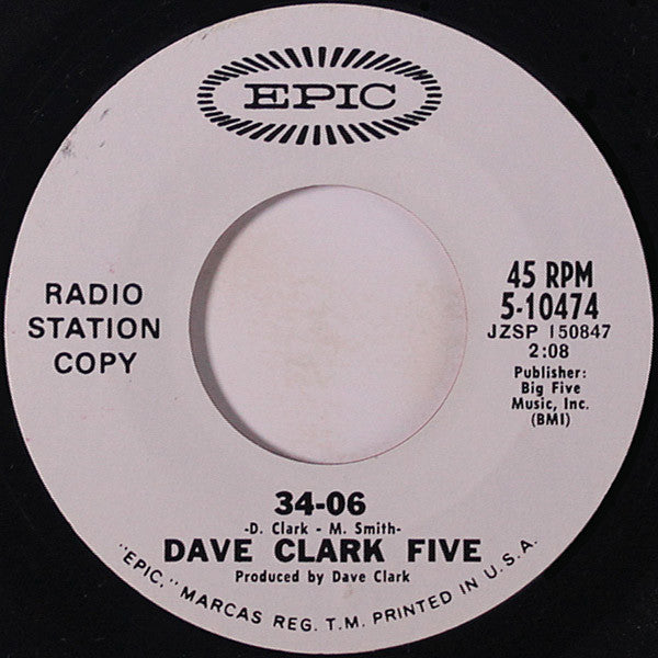 The Dave Clark Five : Paradise (Is Half As Nice) (7", Promo)