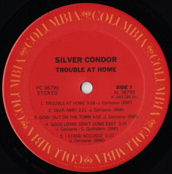 Silver Condor : Trouble At Home (LP, Album)