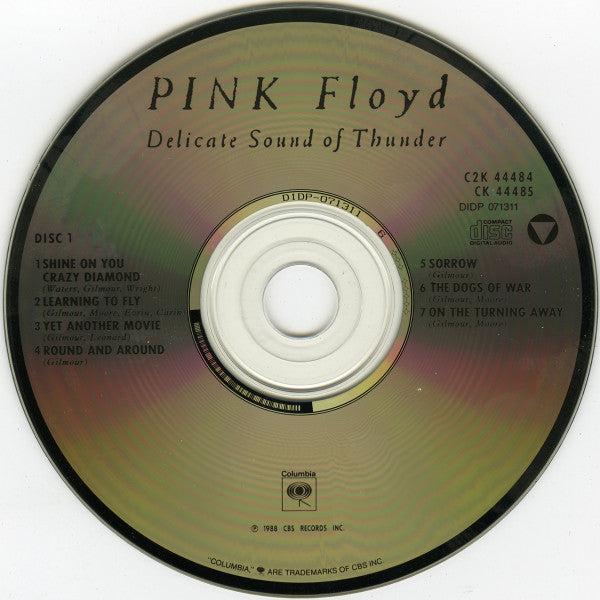Pink Floyd : Delicate Sound Of Thunder (2xCD, Album)