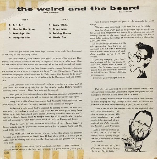 Jack Clements And Dale Stevens (2) : The Weird And The Beard (LP, Album)