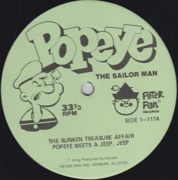 Unknown Artist : Popeye The Sailor Man (4 Fun-Filled Stories) (LP)