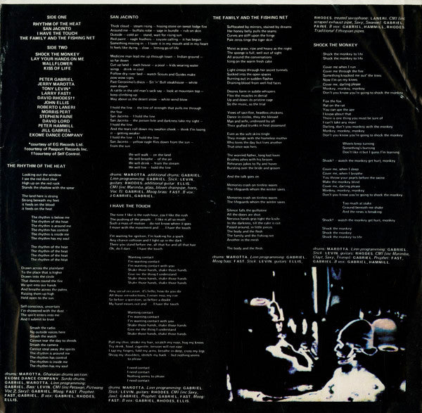 Peter Gabriel : Security (LP, Album, Spe)