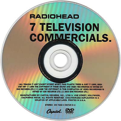Radiohead : 7 Television Commercials. (DVD-V, NTSC)