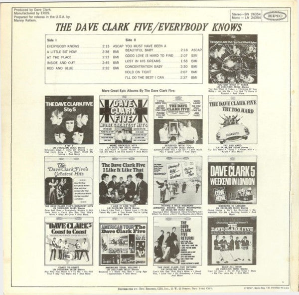 The Dave Clark Five : Everybody Knows (LP)