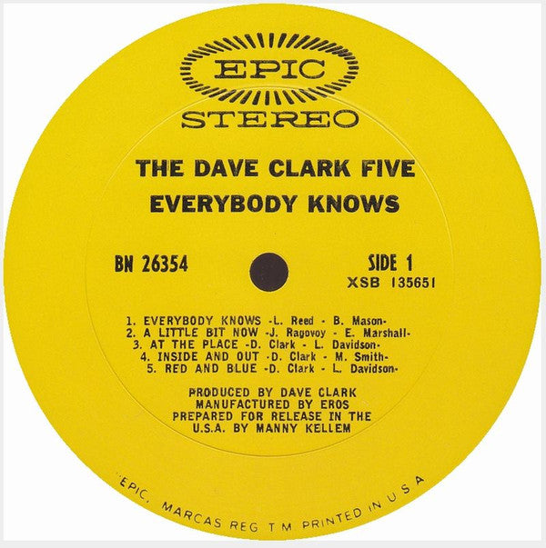 The Dave Clark Five : Everybody Knows (LP)