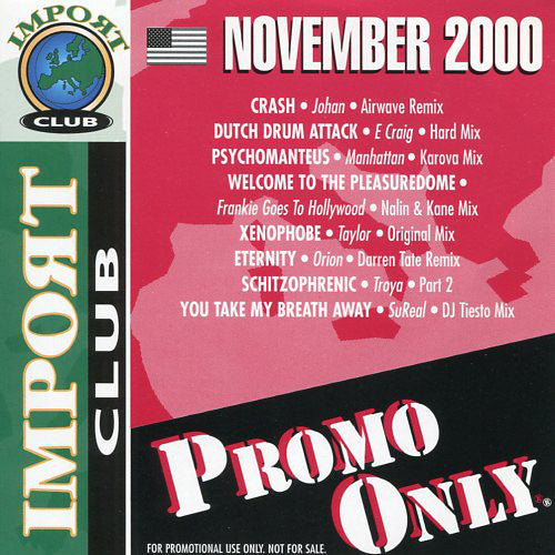 Various : Promo Only Import Club: November 2000 (CD, Comp, Promo)