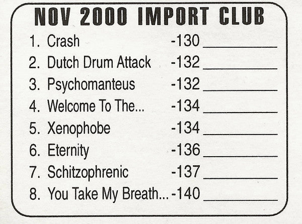 Various : Promo Only Import Club: November 2000 (CD, Comp, Promo)