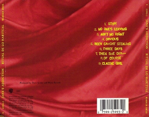 Jane's Addiction : Ritual De Lo Habitual (CD, Album, RP, SRC)