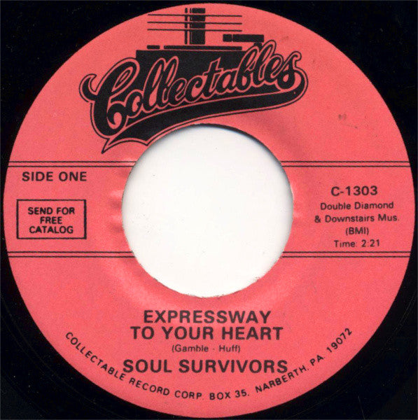 Soul Survivors : Expressway To Your Heart  (7", RE)