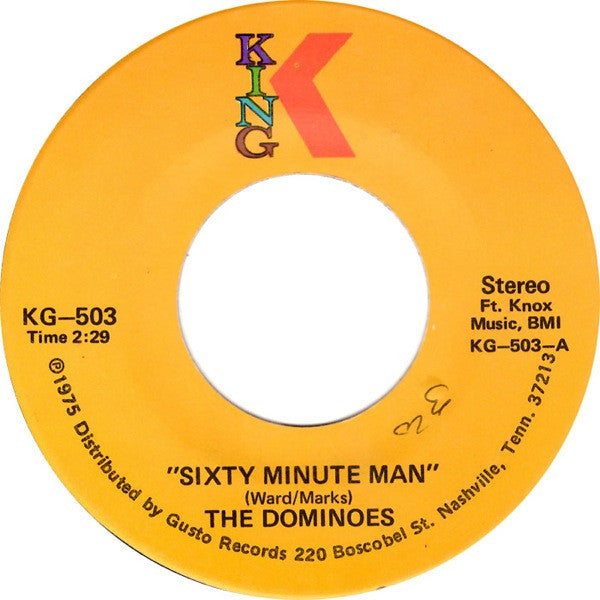 The Dominoes* : Sixty Minute Man / Have Mercy Baby (7")