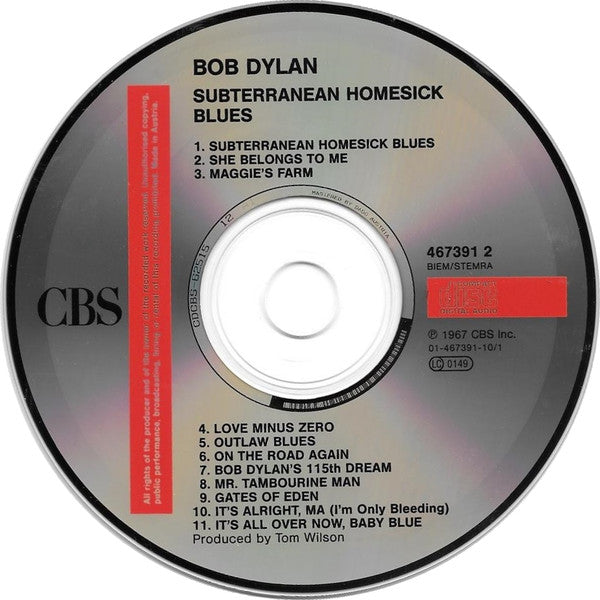 Bob Dylan : Bob Dylan 123 / Volume 2 / Subterranean Homesick Blues / Highway 61 Revisited / Nashville Skyline (3xCD + CD, Album, RE + CD, Album, RE + CD, Album, )