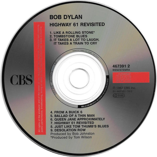 Bob Dylan : Bob Dylan 123 / Volume 2 / Subterranean Homesick Blues / Highway 61 Revisited / Nashville Skyline (3xCD + CD, Album, RE + CD, Album, RE + CD, Album, )
