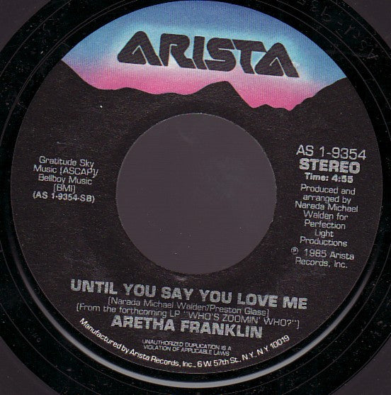 Aretha Franklin : Freeway Of Love (7", Single, Styrene, 5:4)