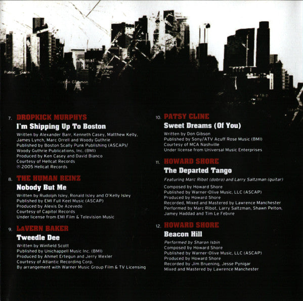 Various : Music From The Motion Picture The Departed (CD, Album, Comp)