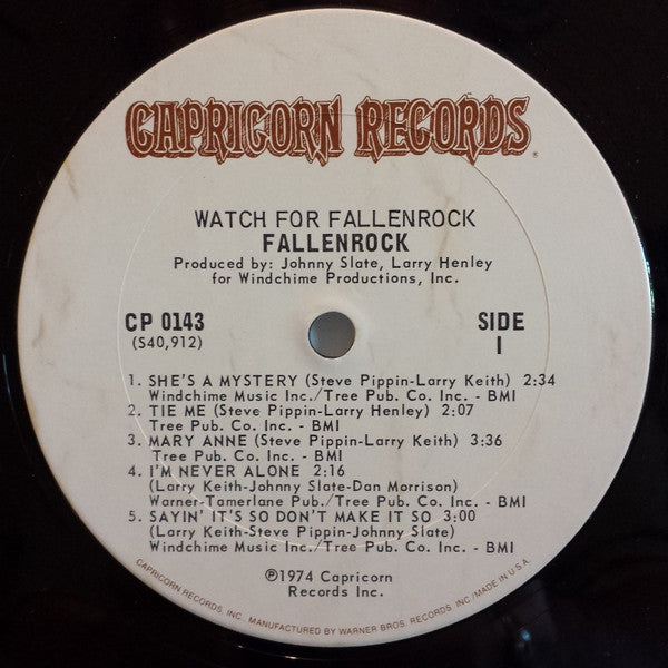 Fallenrock : Watch For Fallenrock (LP, Album)