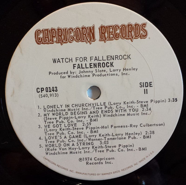 Fallenrock : Watch For Fallenrock (LP, Album)