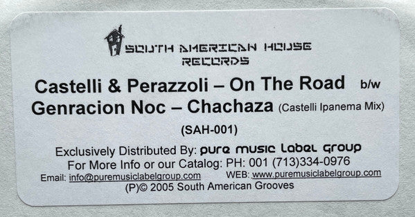 Castelli & Perazzoli / Generation Noc : On The Road / Chachaza (12", Promo, W/Lbl)