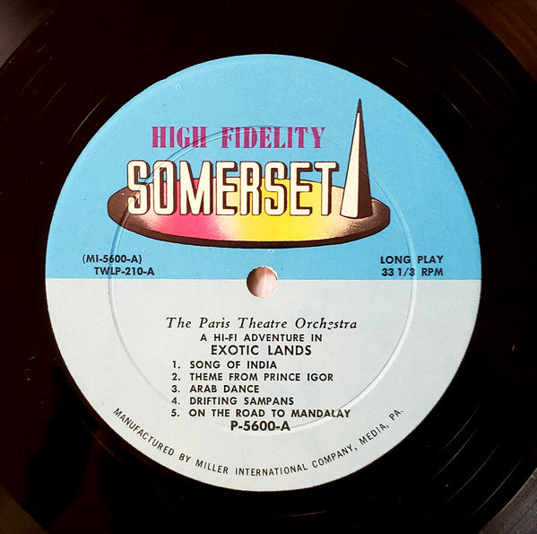The Paris Theatre Orchestra : A High Fidelity Adventure In Exotic Lands (LP, Album, Mono)