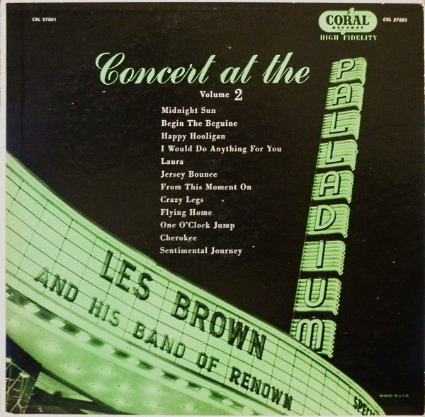 Les Brown And His Band Of Renown : Concert At The Palladium Volume 2 (LP, Album)