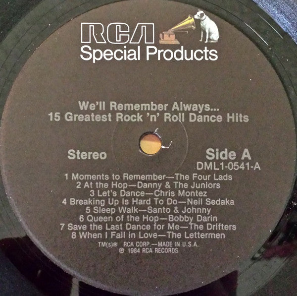 Various : We'll Remember Always...15 Greatest Rock 'N' Roll Dance Hits (LP, Comp)