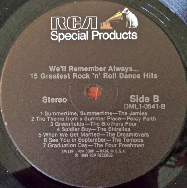 Various : We'll Remember Always...15 Greatest Rock 'N' Roll Dance Hits (LP, Comp)
