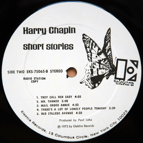 Harry Chapin : Short Stories (LP, Album, Promo, Gat)