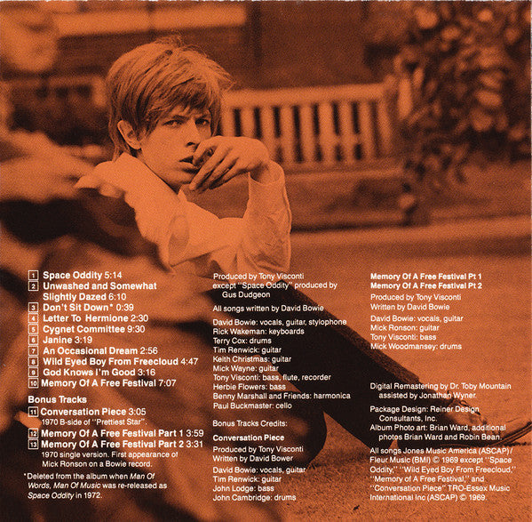 David Bowie : Space Oddity (CD, Album, RE, RM, PDO)