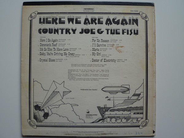 Country Joe And The Fish : Here We Are Again (LP, Album, Club, Rec)