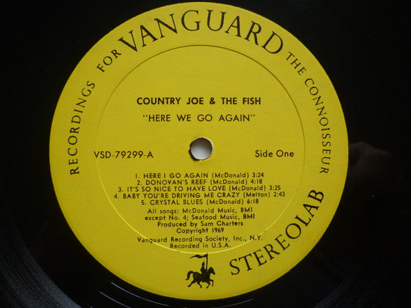 Country Joe And The Fish : Here We Are Again (LP, Album, Club, Rec)