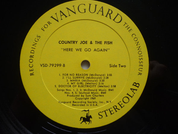 Country Joe And The Fish : Here We Are Again (LP, Album, Club, Rec)